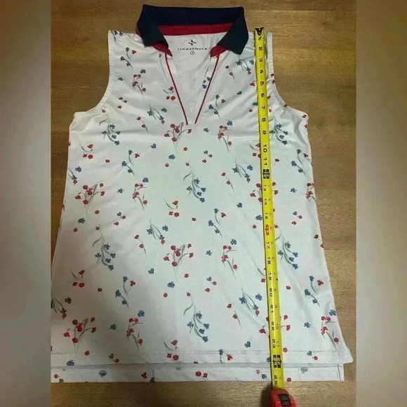 Tuckernuck Sport Hyannis Floral Sleeveless Polo - Picture 6 of 10